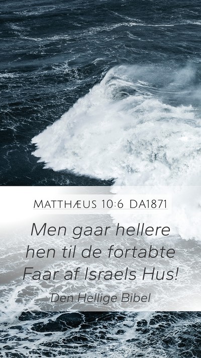 Matthæus 10:6 DA1871 Bible Verse Image