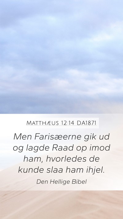 Matthæus 12:14 DA1871 Bible Verse Image