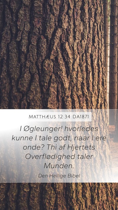 Matthæus 12:34 DA1871 Bible Verse Image