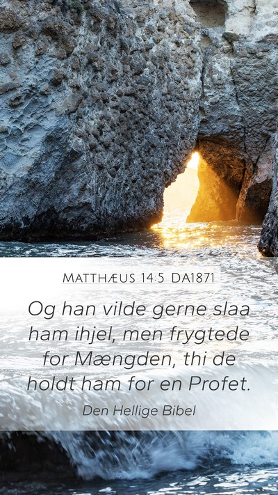 Matthæus 14:5 DA1871 Bible Verse Image