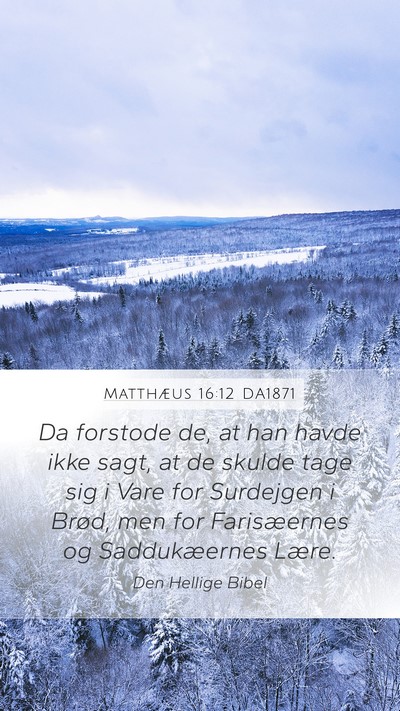 Matthæus 16:12 DA1871 Bible Verse Image