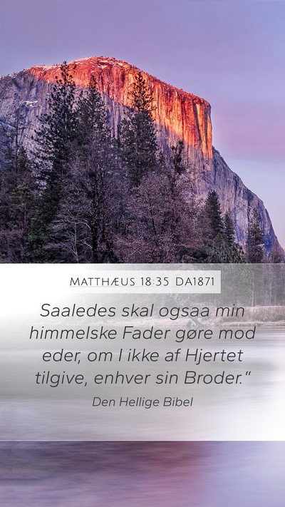 Matthæus 18:35 DA1871 Bible Verse Image