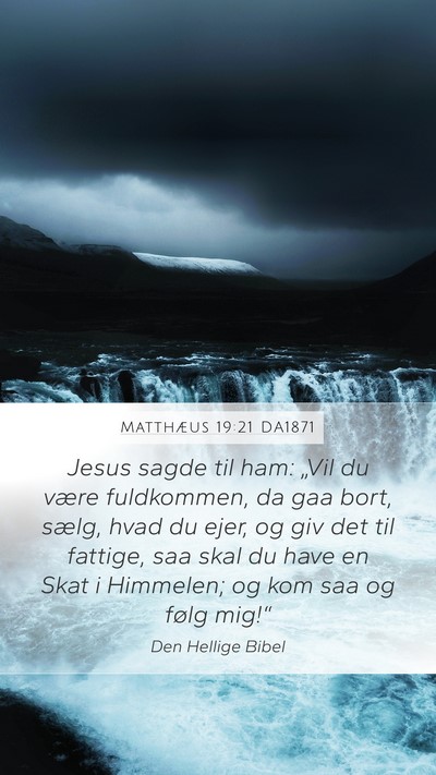 Matthæus 19:21 DA1871 Bible Verse Image