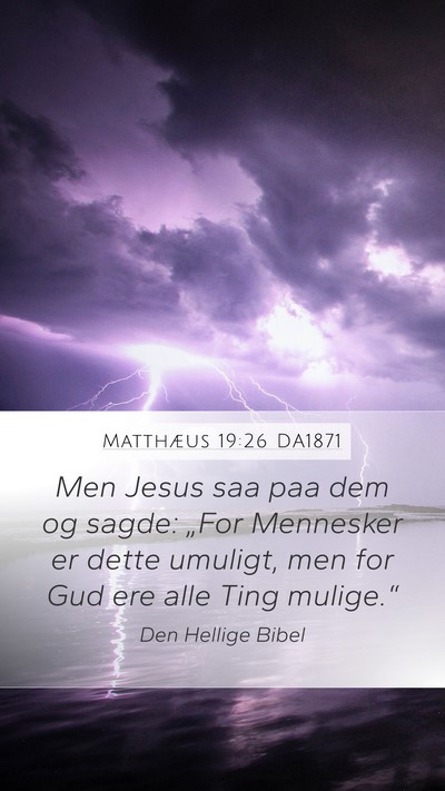 Matthæus 19:26 DA1871 Bible Verse Image