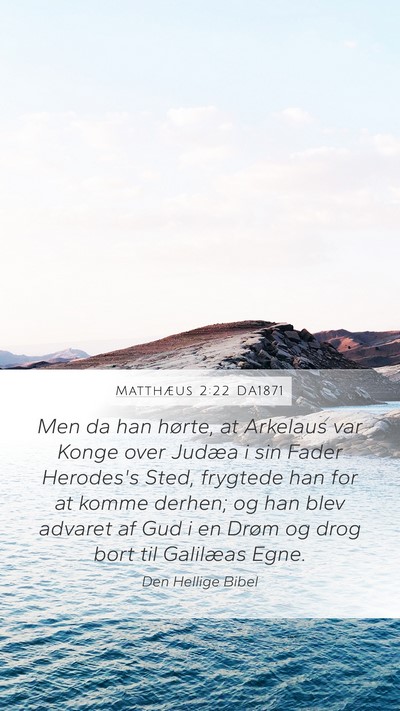 Matthæus 2:22 DA1871 Bible Verse Image