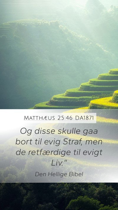 Matthæus 25:46 DA1871 Bible Verse Image