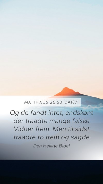 Matthæus 26:60 DA1871 Bible Verse Image