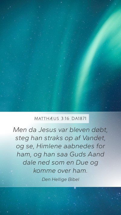 Matthæus 3:16 DA1871 Bible Verse Image