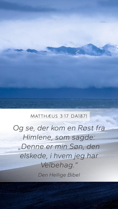 Matthæus 3:17 DA1871 Bible Verse Image