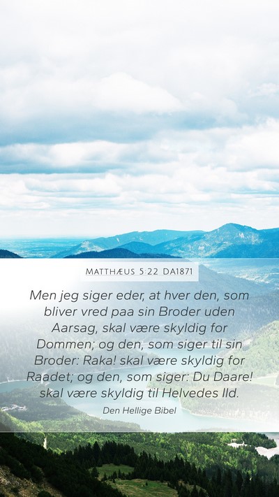 Matthæus 5:22 DA1871 Bible Verse Image