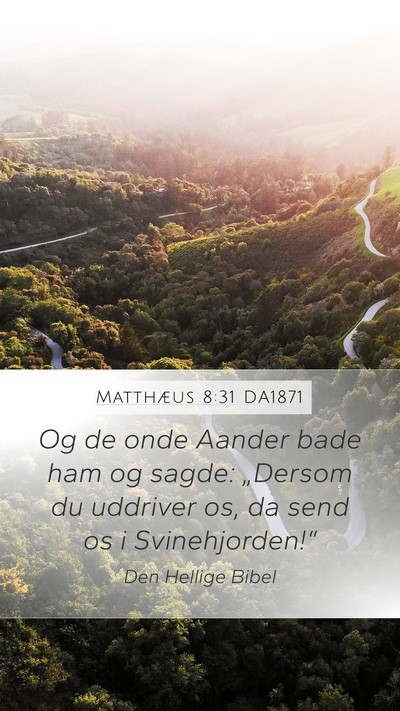 Matthæus 8:31 DA1871 Bible Verse Image