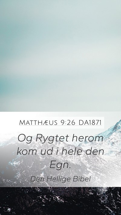 Matthæus 9:26 DA1871 Bible Verse Image