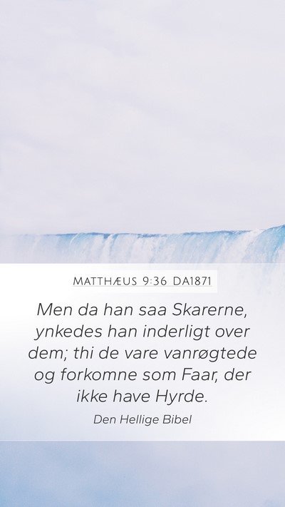 Matthæus 9:36 DA1871 Bible Verse Image