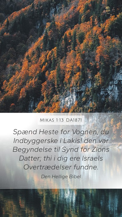 Mikas 1:13 DA1871 Bible Verse Image
