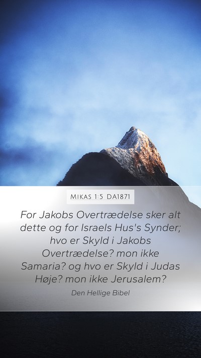 Mikas 1:5 DA1871 Bible Verse Image