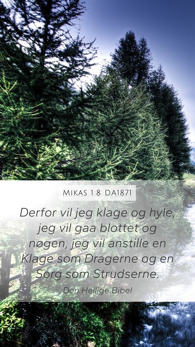 Mikas 1:8 DA1871 Bible Verse Image
