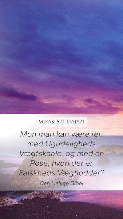 Mikas 6:11 DA1871 Bible Verse Image