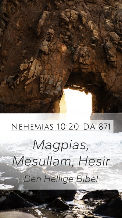 Nehemias 10:20 DA1871 Bible Verse Image