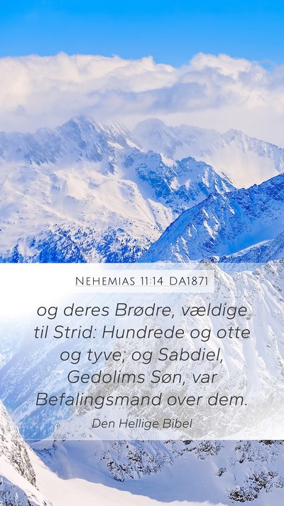 Nehemias 11:14 DA1871 Bible Verse Image