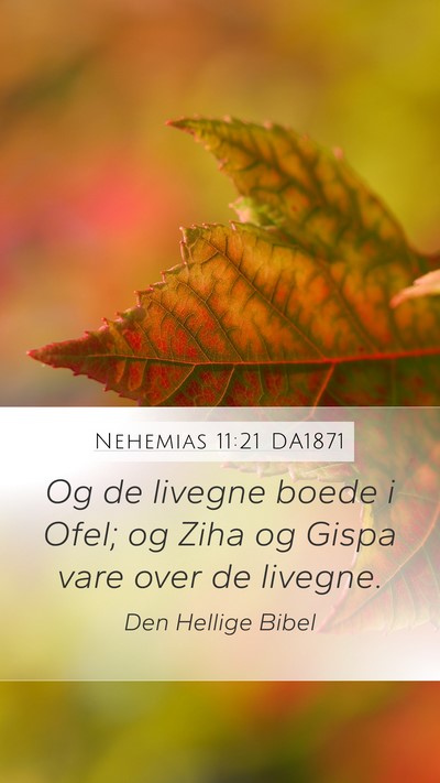 Nehemias 11:21 DA1871 Bible Verse Image
