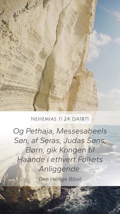 Nehemias 11:24 DA1871 Bible Verse Image