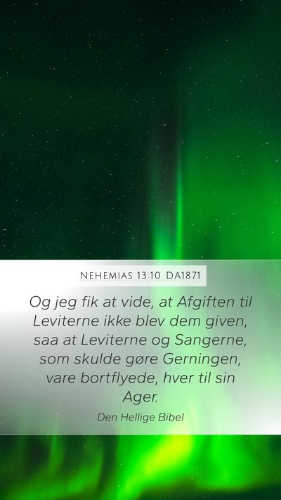 Nehemias 13:10 DA1871 Bible Verse Image