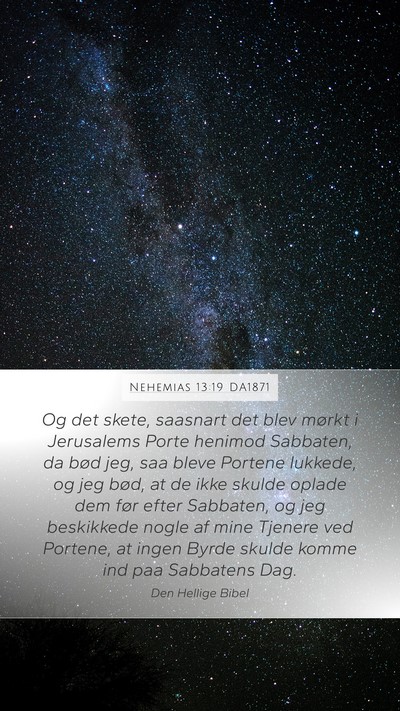 Nehemias 13:19 DA1871 Bible Verse Image
