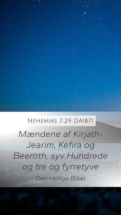 Nehemias 7:29 DA1871 Bible Verse Image