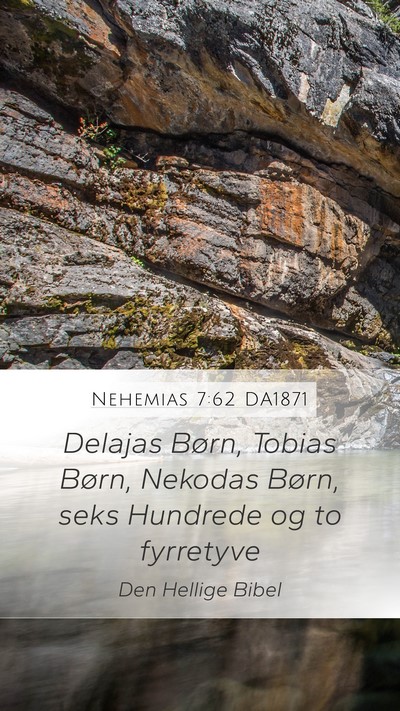 Nehemias 7:62 DA1871 Mobile Phone Wallpaper - Delajas Børn, Tobias Børn, Nekodas Børn, seks - Mobile Bible Verse Wallpaper