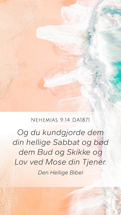 Nehemias 9:14 DA1871 Bible Verse Image