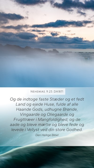 Nehemias 9:25 DA1871 Bible Verse Image