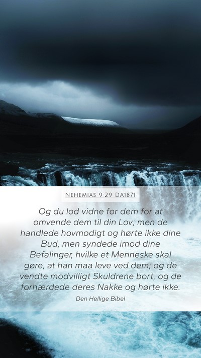 Nehemias 9:29 DA1871 Bible Verse Image