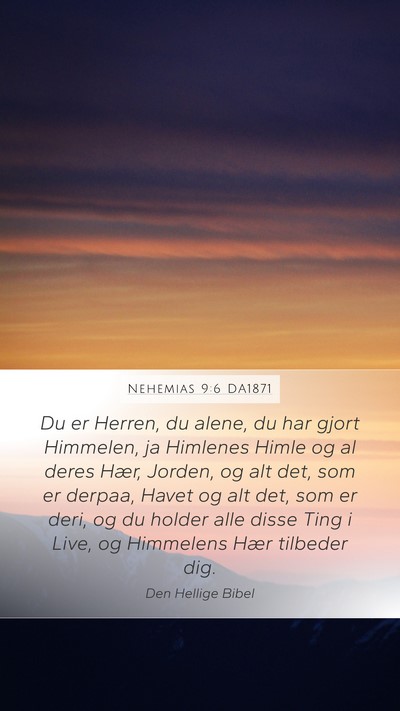 Nehemias 9:6 DA1871 Bible Verse Image