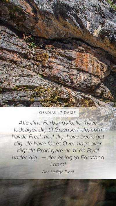 Obadias 1:7 DA1871 Bible Verse Image