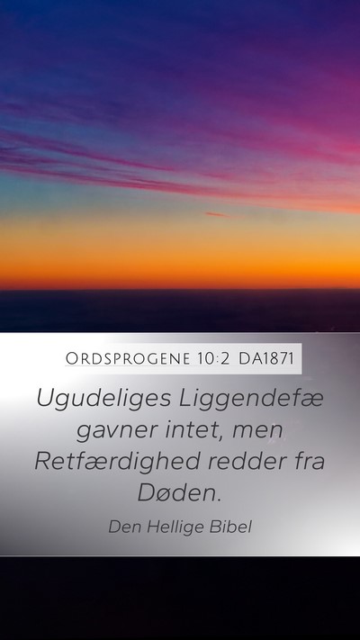 Ordsprogene 10:2 DA1871 Bible Verse Image