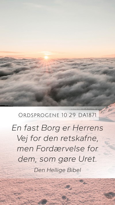 Ordsprogene 10:29 DA1871 Bible Verse Image