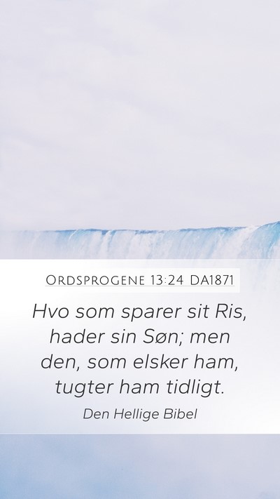 Ordsprogene 13:24 DA1871 Bible Verse Image