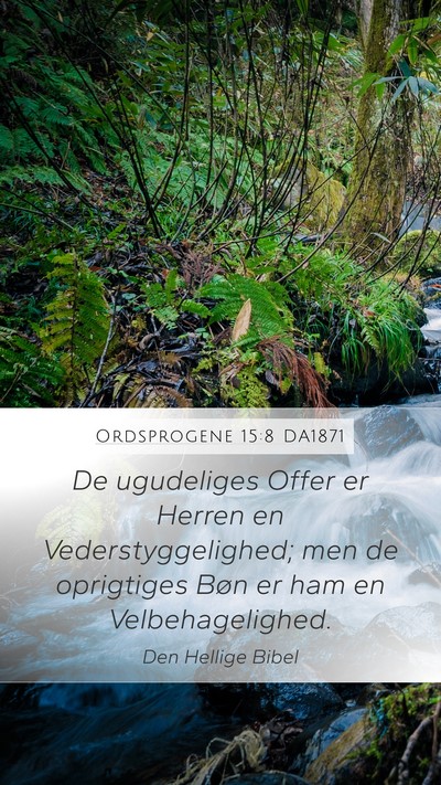 Ordsprogene 15:8 DA1871 Bible Verse Image
