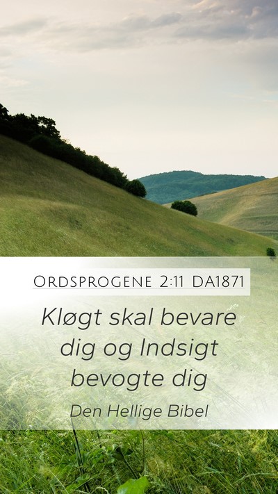 Ordsprogene 2:11 DA1871 Bible Verse Image