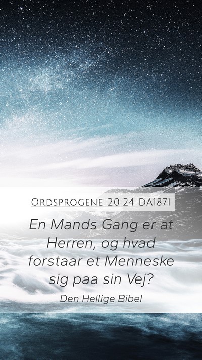 Ordsprogene 20:24 DA1871 Bible Verse Image