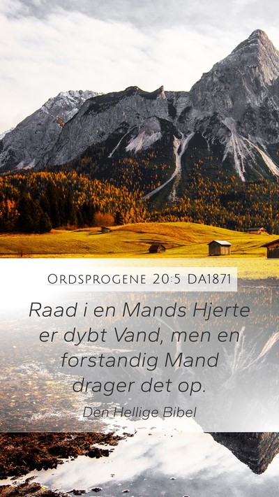 Ordsprogene 20:5 DA1871 Bible Verse Image