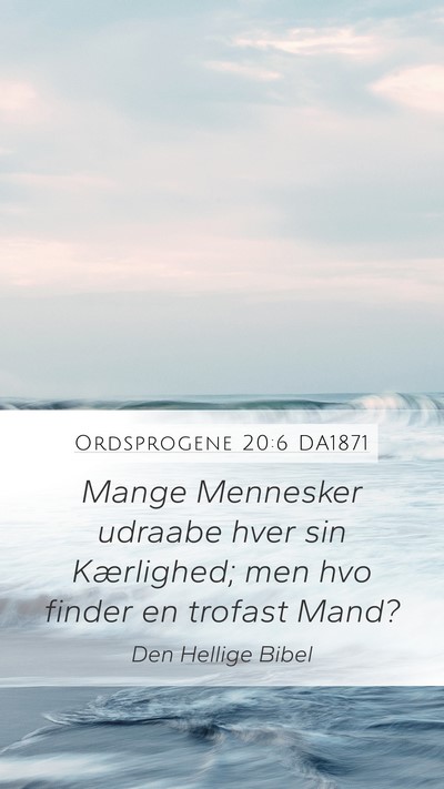 Ordsprogene 20:6 DA1871 Bible Verse Image