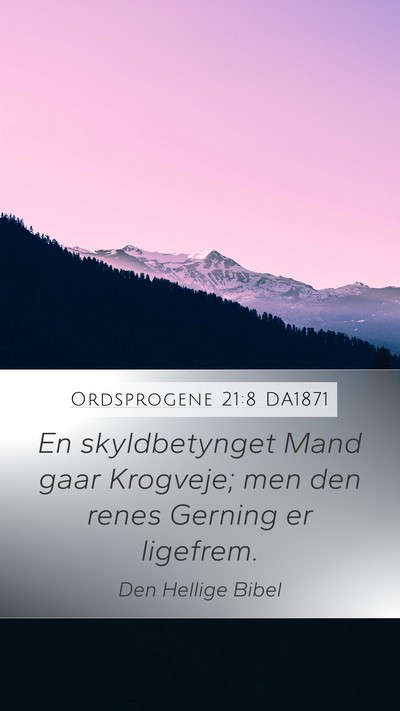 Ordsprogene 21:8 DA1871 Bible Verse Image