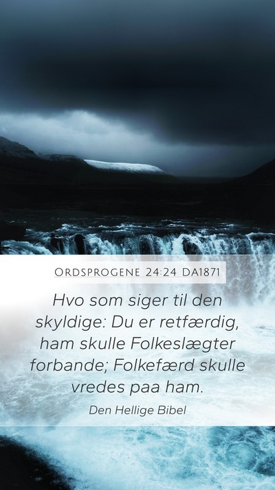 Ordsprogene 24:24 DA1871 Bible Verse Image