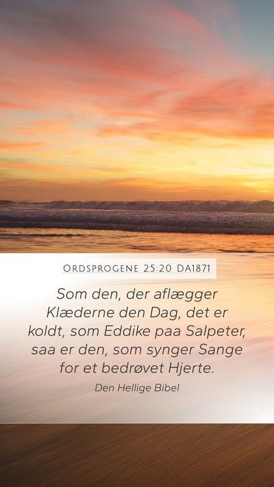 Ordsprogene 25:20 DA1871 Bible Verse Image
