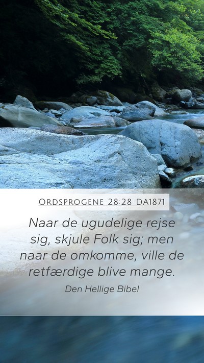 Ordsprogene 28:28 DA1871 Bible Verse Image