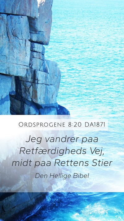 Ordsprogene 8:20 DA1871 Bible Verse Image