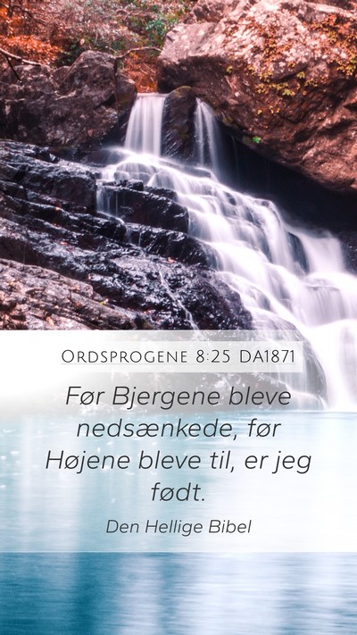 Ordsprogene 8:25 DA1871 Bible Verse Image
