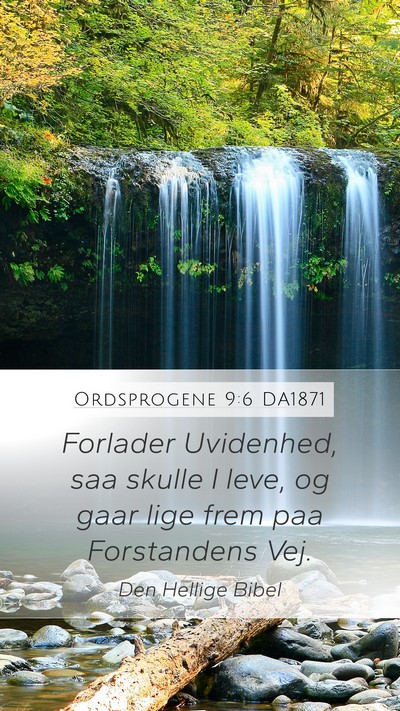 Ordsprogene 9:6 DA1871 Bible Verse Image