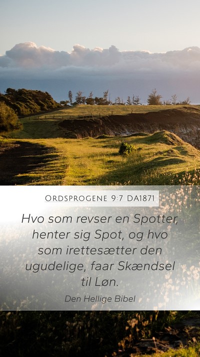 Ordsprogene 9:7 DA1871 Bible Verse Image